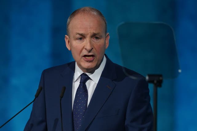 Micheal Martin defended the all-Ireland funding plans (PA)