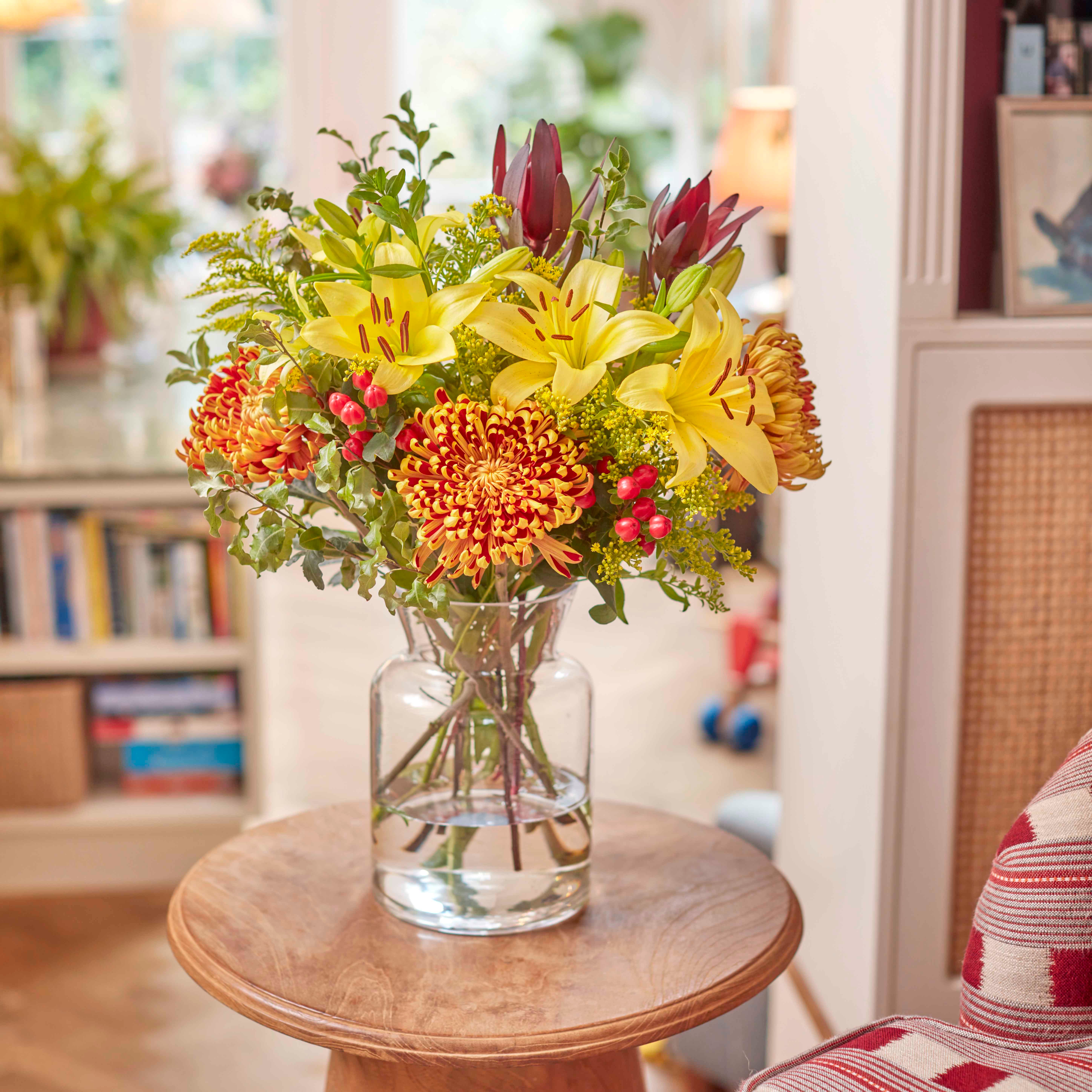 Flowers can be a great way of brightening up your home