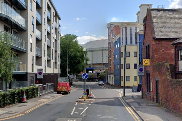 <p>A cordon is still in place near Lighthorne Avenue, where the shooting took place, and St Vincent Street (pictured)</p>