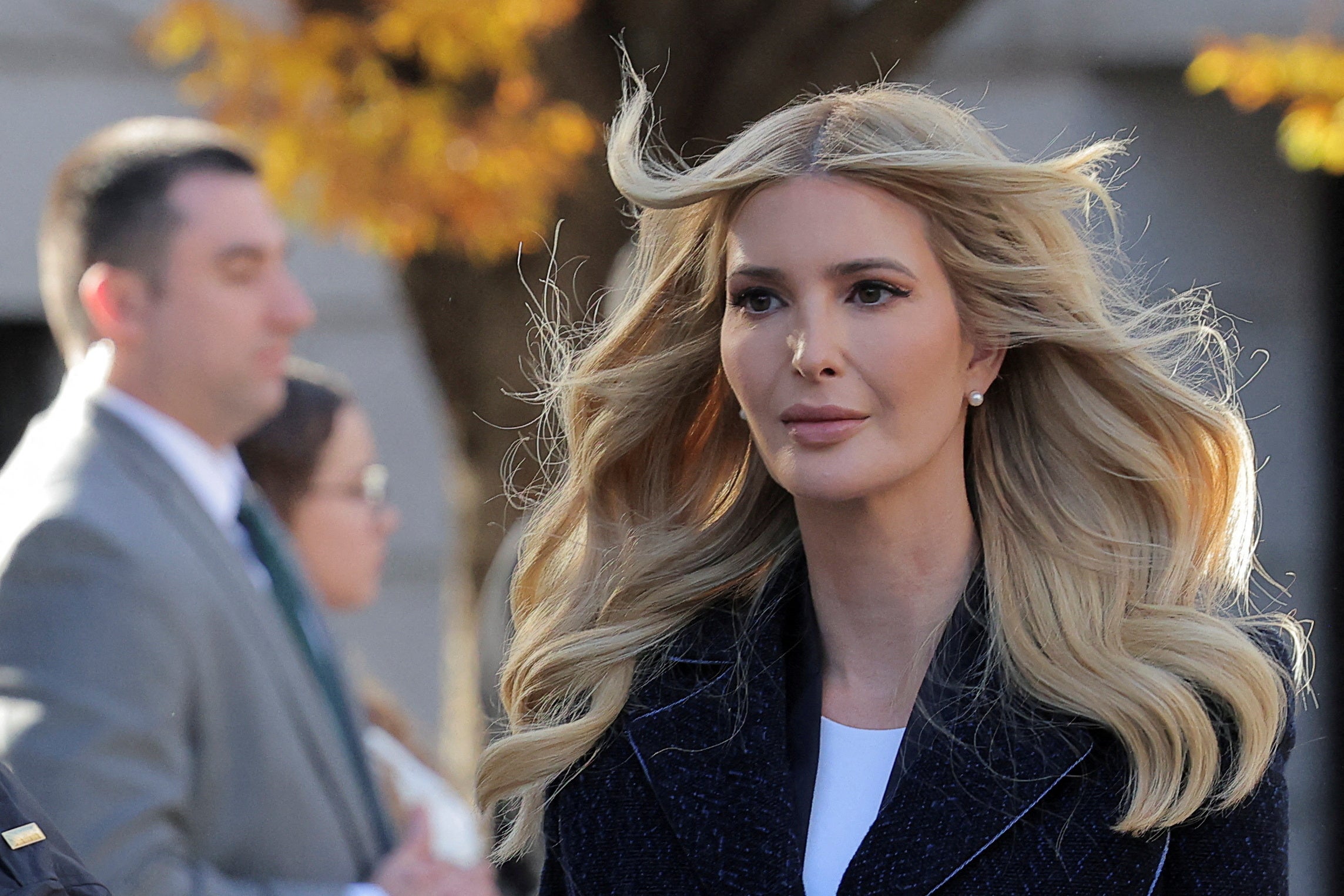 Ivanka Trump arrives at the courthouse to give testimony in the Trump Organization civil fraud trial