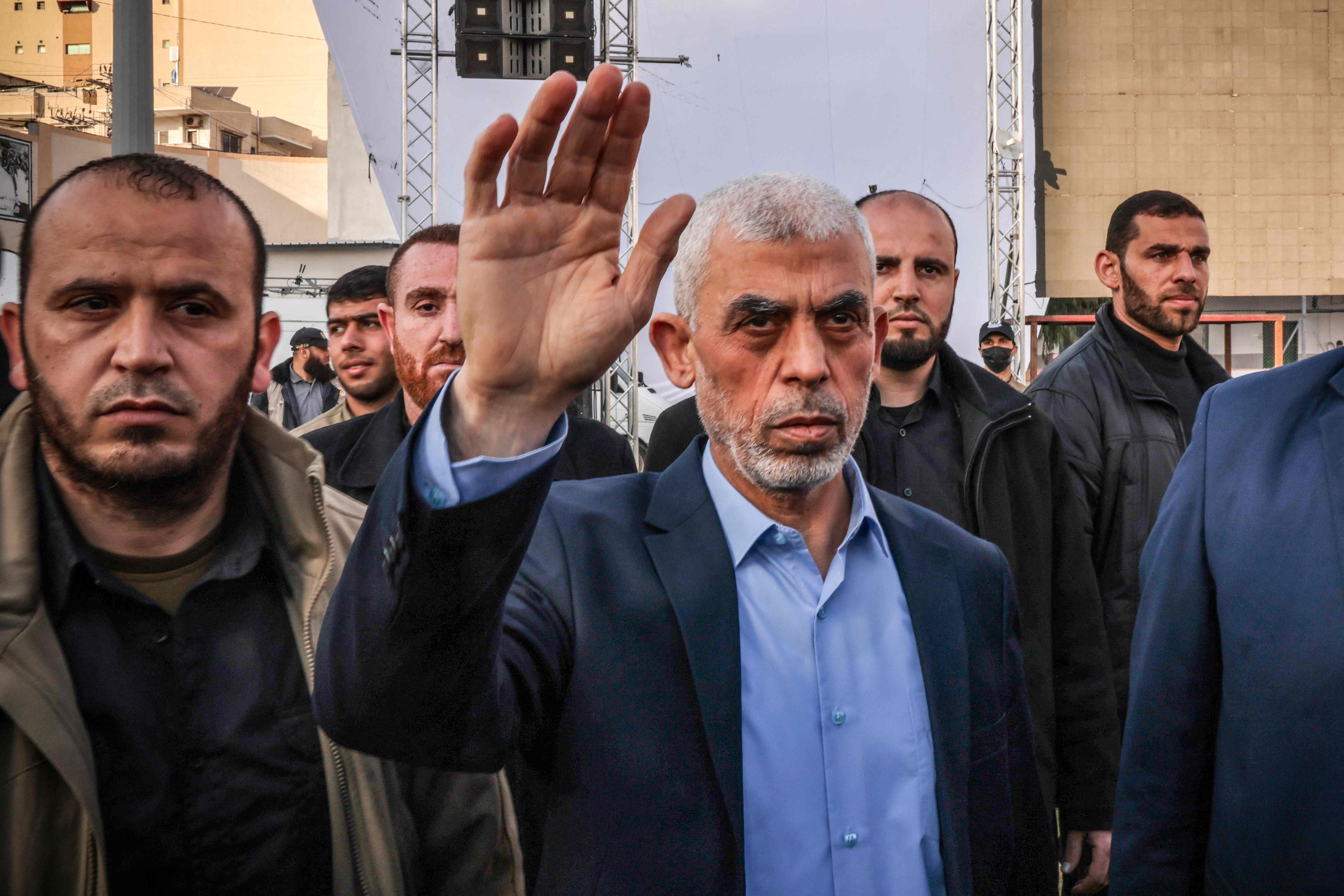 Yahya Sinwar, leader of the Hamas movement within the Gaza strip