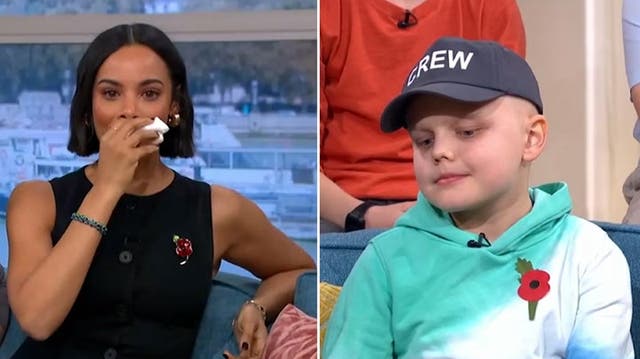 <p>This Morning’s Rochelle Humes breaks down in tears over young boy’s cancer diagnosis</p>