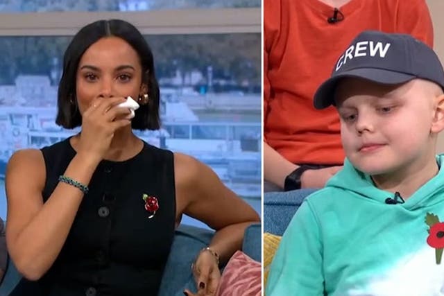 <p>This Morning’s Rochelle Humes breaks down in tears over young boy’s cancer diagnosis</p>