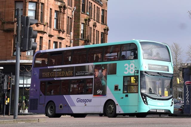 First Bus drivers in Glasgow have voted to strike (Andrew Milligan/PA)