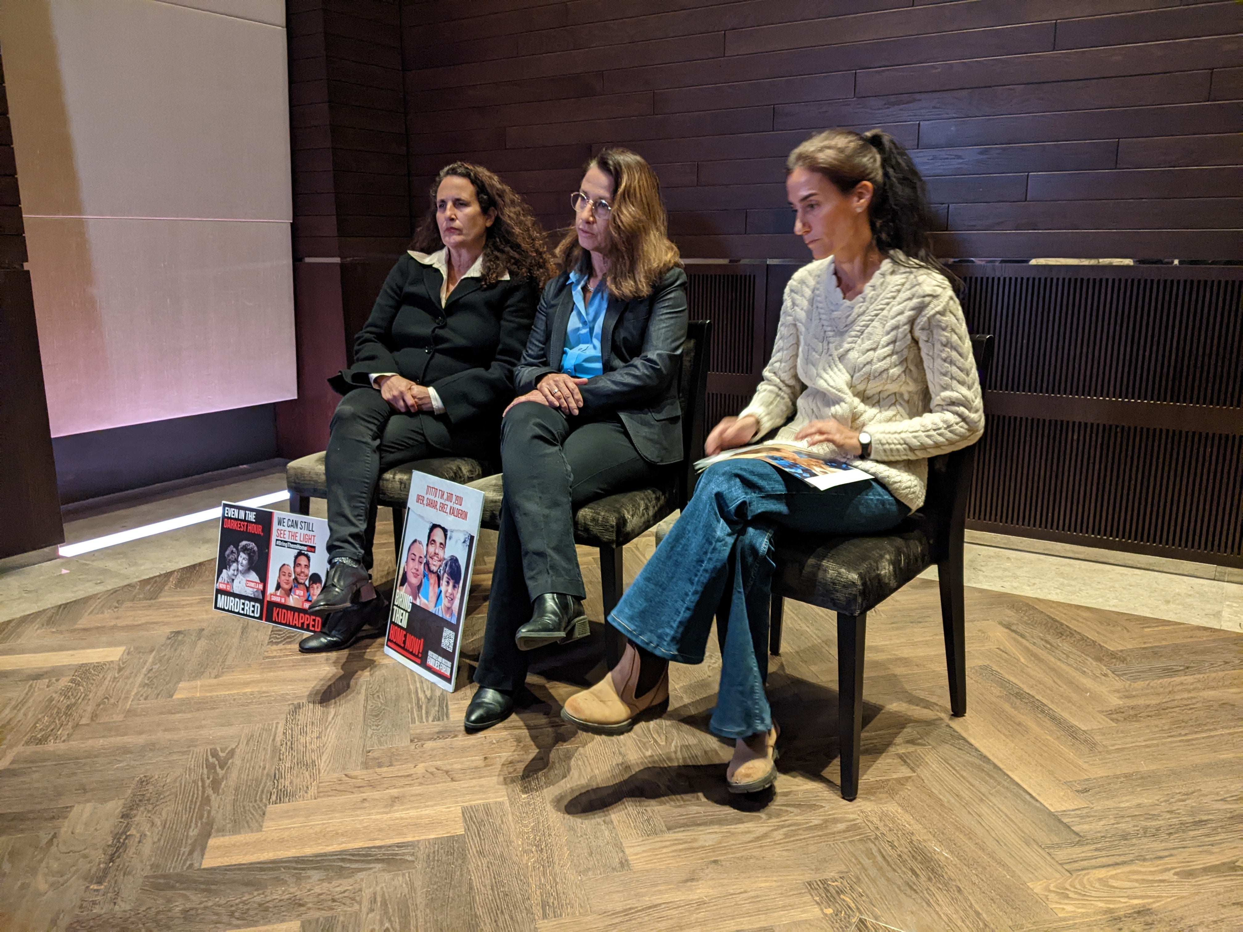 Renana Jacob, Batsheva Yahalomi, and Hadas Kalderon describe how their children were taken from their homes