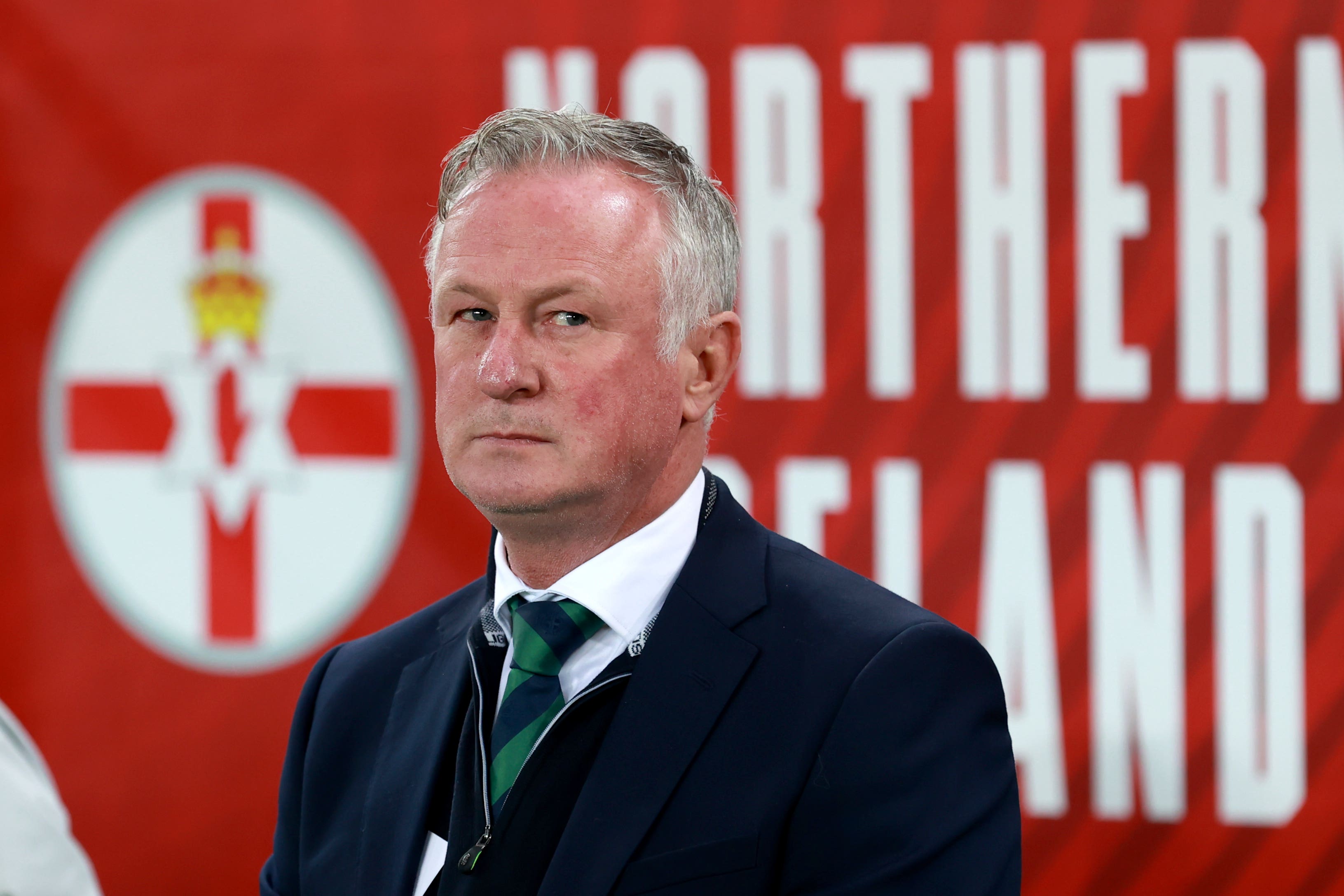 Michael O’Neill has named a 26-man group for Northern Ireland’s final Euro 2024 qualifiers (Liam McBurney/PA)