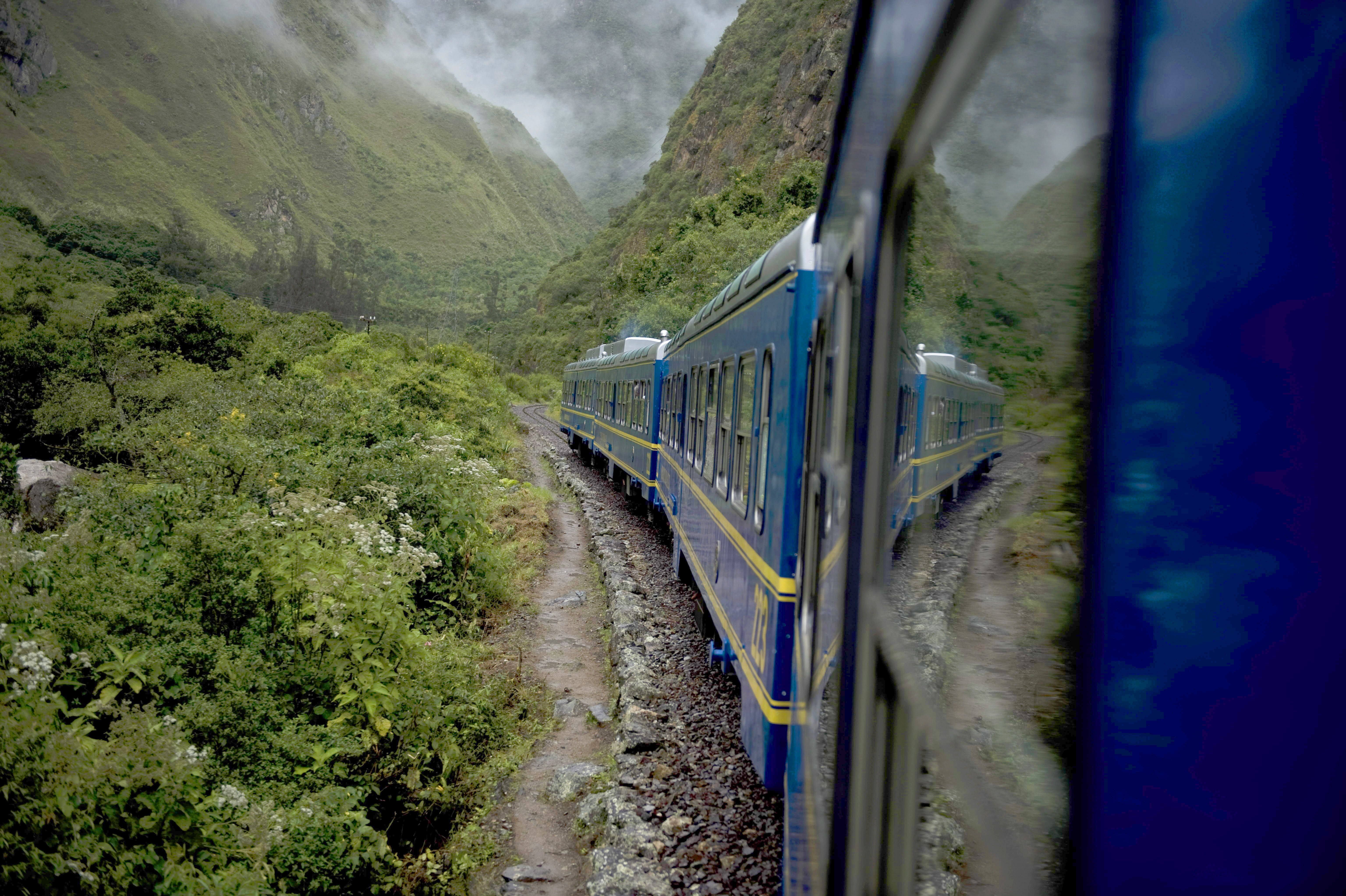 One of the best-known surviving lines in South America is in Peru, connecting the Andean city of Cusco with Machu Picchu