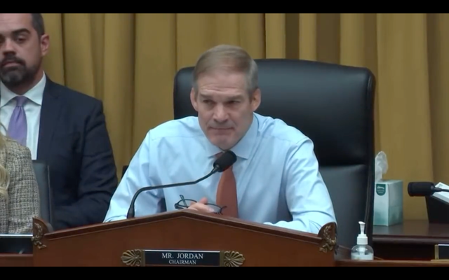<p>A frustrated Jim Jordan getting interrupted at a free speech hearing by protesters</p>