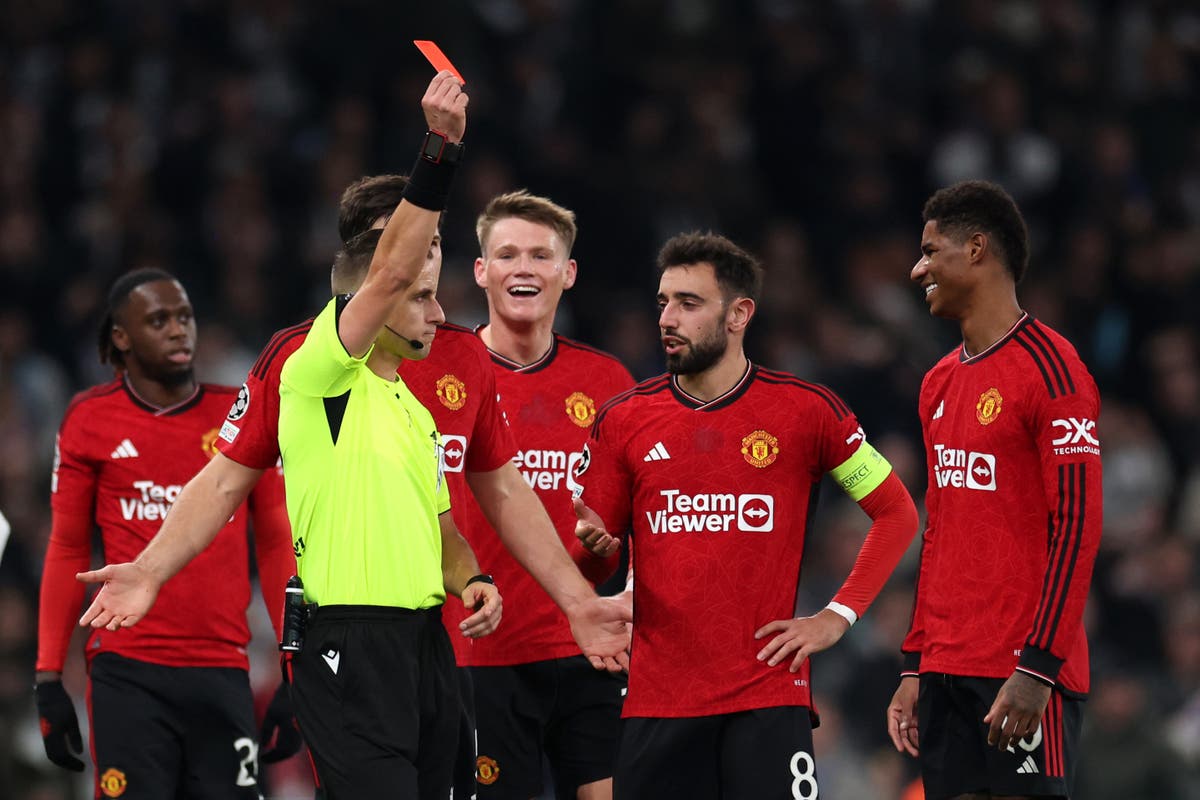 Copenhagen vs Man Utd LIVE: Champions League goal updates as hosts equalise after Rashford red card