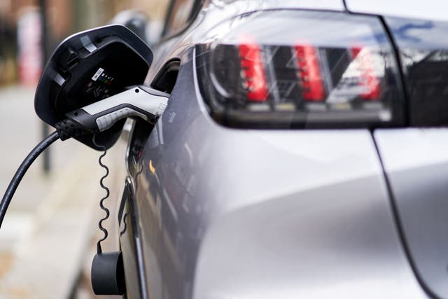 The rise was attributed to an increase in the supply of electric cars (John Walton/PA)