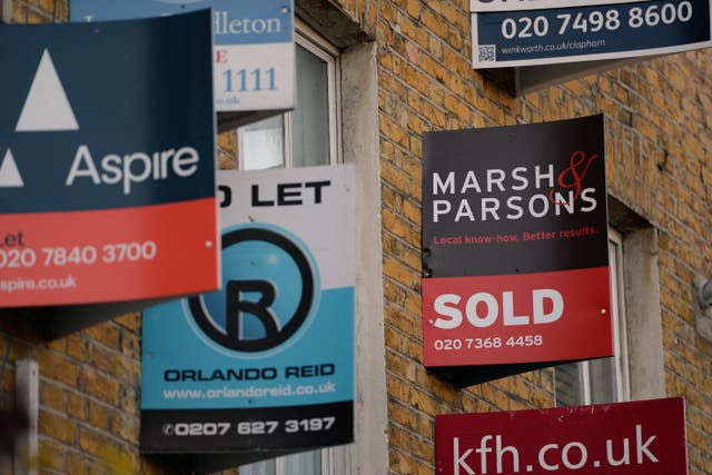 The pace of house price falls may be steadying as the end of the year approaches, according to the Royal Institution of Chartered Surveyors (PA)