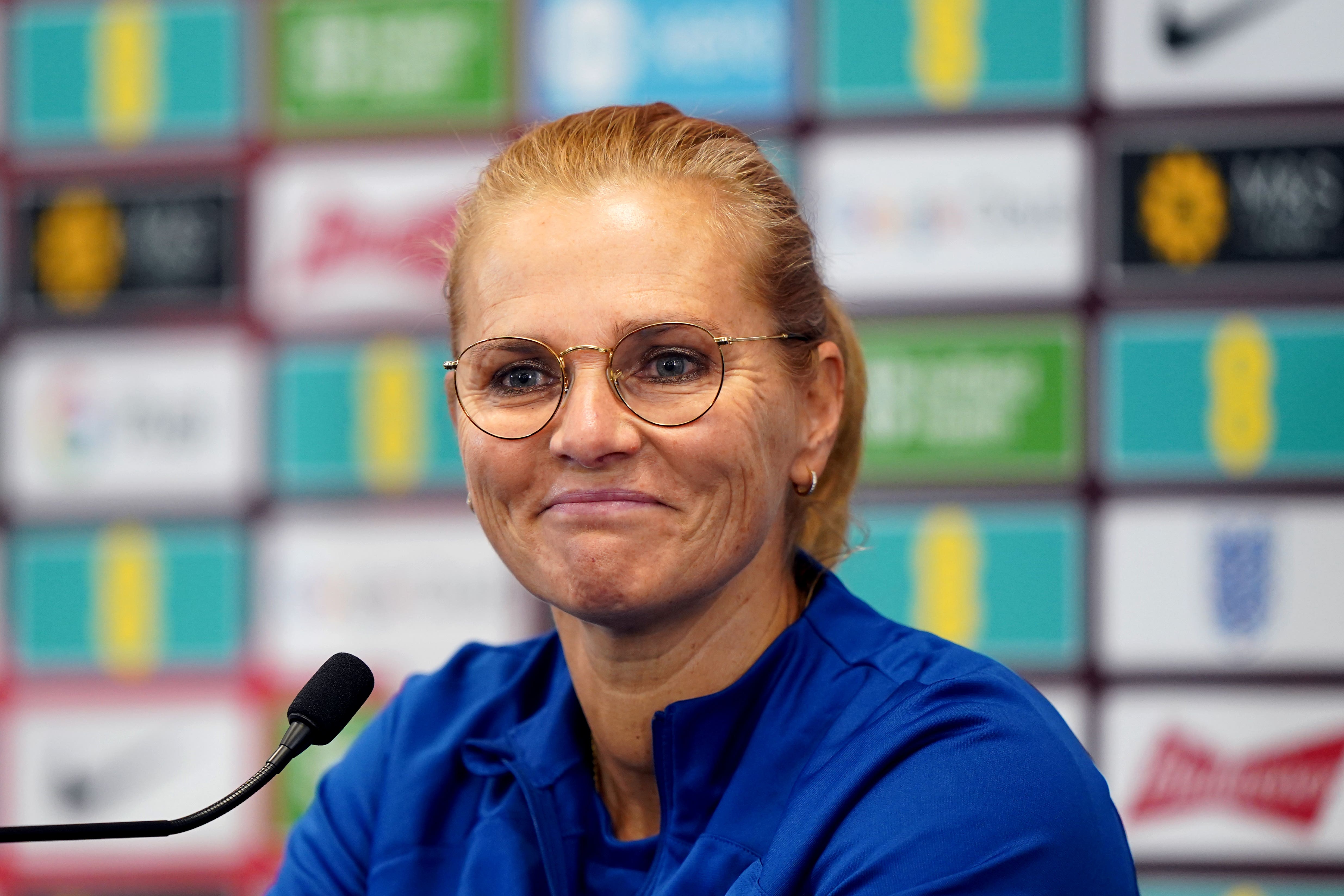 Sarina Wiegman says she is happy in her job with England Women (Joe Giddens/PA)