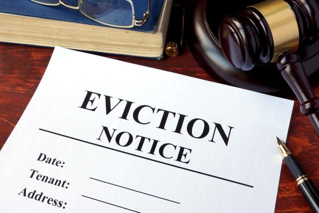 No-fault eviction court proceedings are at a seven-year high in England (Alamy/PA)