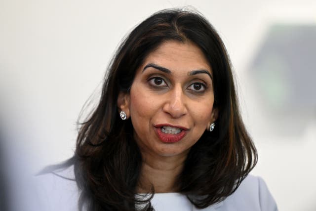 <p>Home Secretary Suella Braverman is under fire from all sides after accusing police of bias (Justin Tallis/PA)</p>