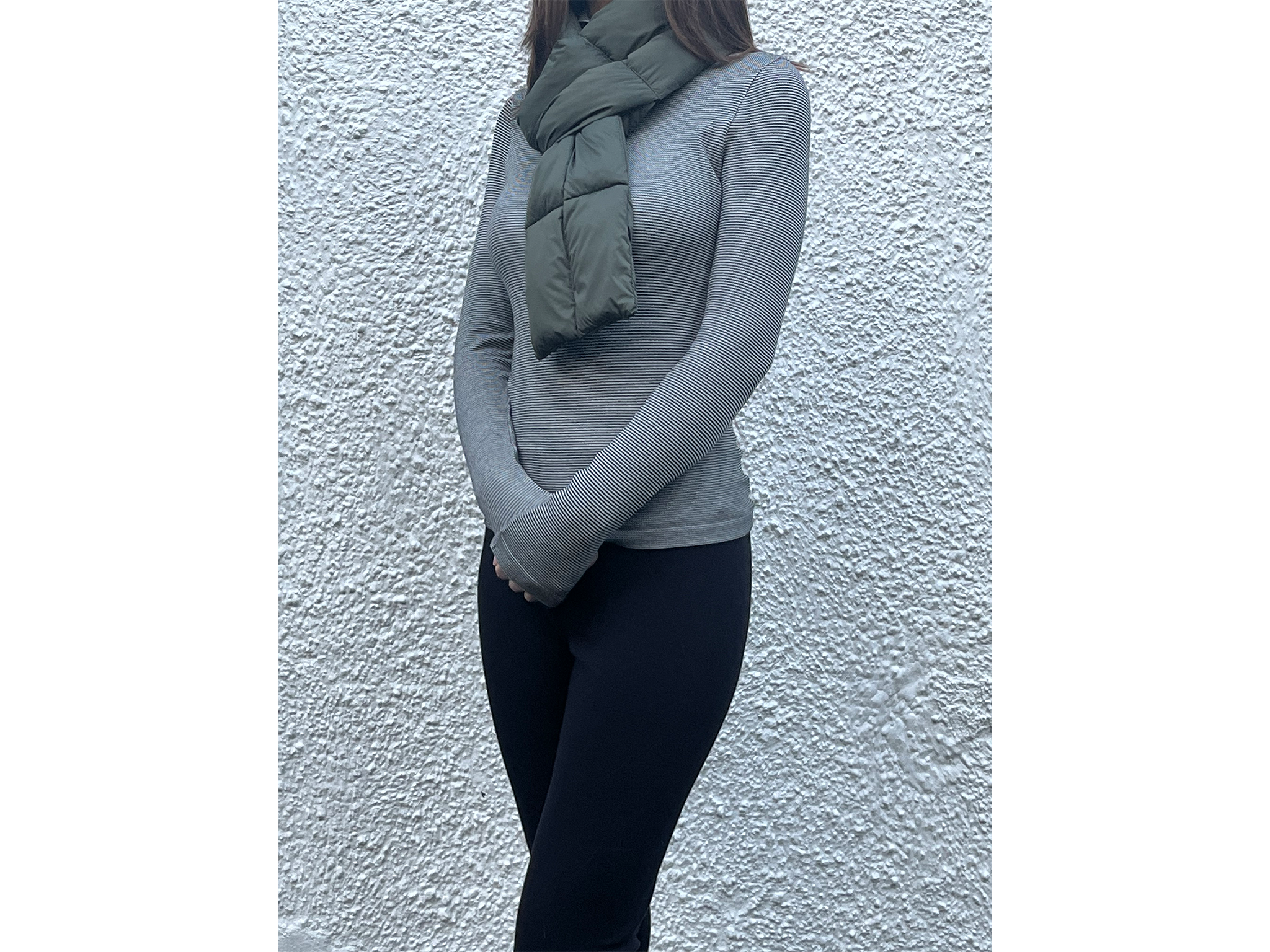 The extra warm turtleneck, ultra warm leggings and padded scarf were among the items we tested