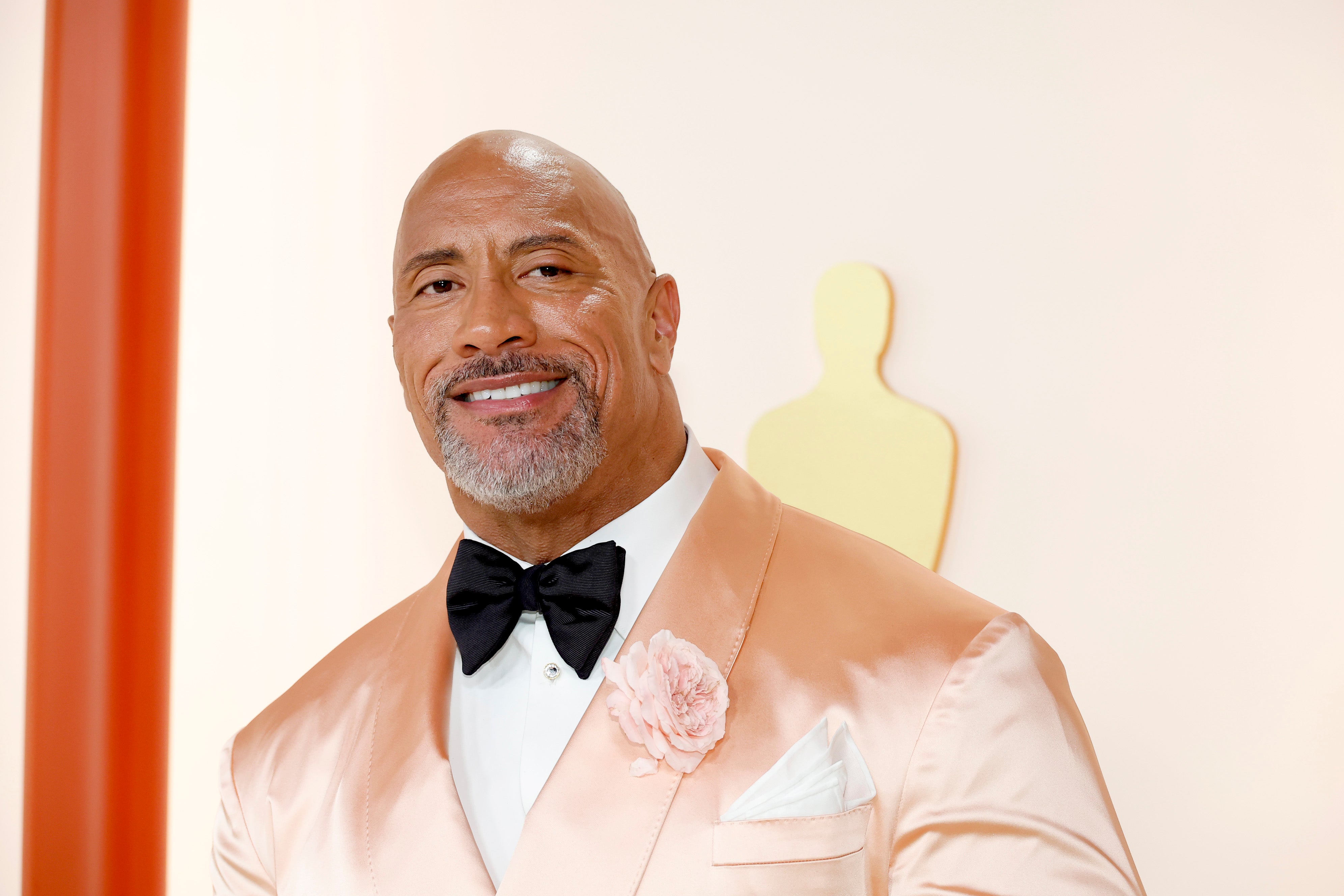 Dwayne Johnson attending the Oscars in 2023