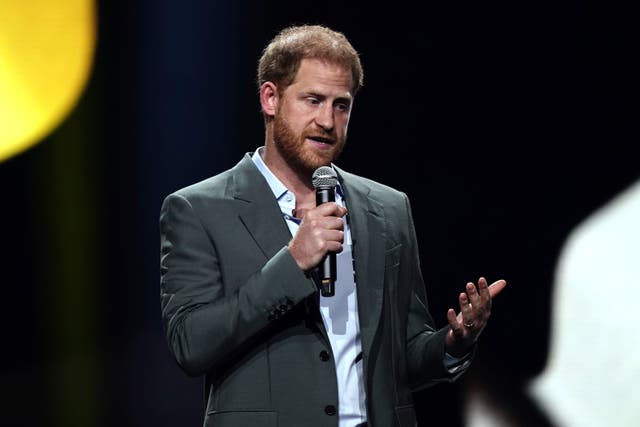 The Duke of Sussex has become a global ambassador for the charity Scotty’s Little Soldiers (Jordan Pettitt/PA)
