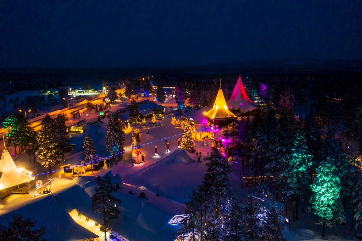 Rovaniemi is found in the Arctic Circle, around three hours south of Saariselka, a popular Northern Lights destination