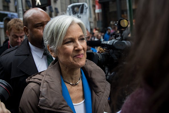 Green Party presidential candidate Jill Stein waits to speak at a news conference on Fifth Avenue across the street from Trump Tower December 5, 2016