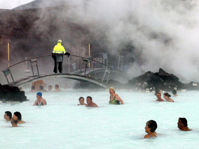 <p>The Blue Lagoon in Iceland </p>
