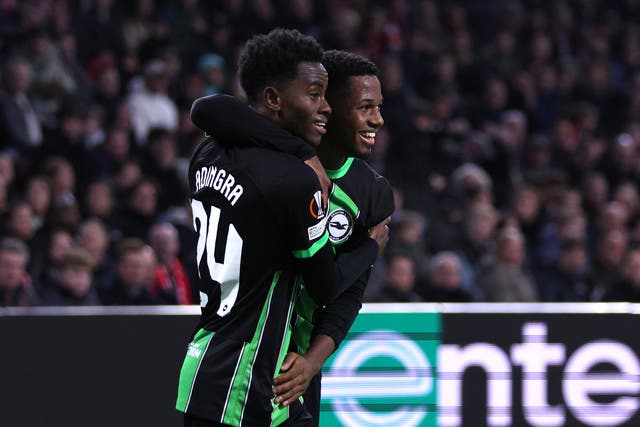<p>Simon Adingra and Ansu Fati scored in Amsterdam</p>