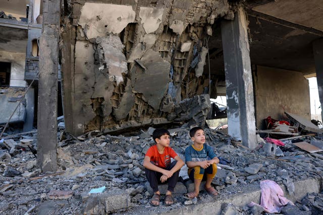 <p>A million children in Gaza are now suffering with trauma, an aid agency has said </p>