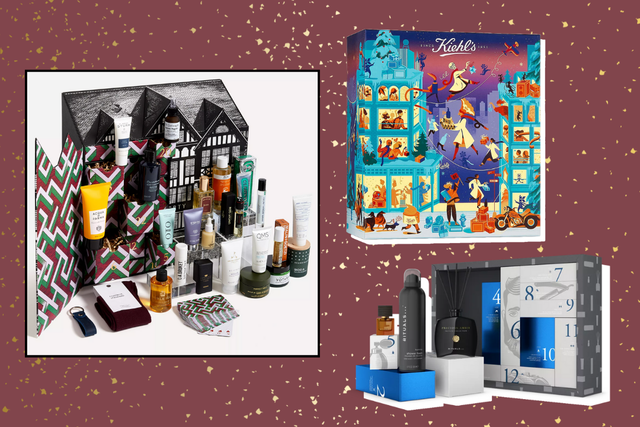 <p>There’s everything from luxury skincare and fragrances to hair-styling products and body washes concealed inside these festive calendars</p>