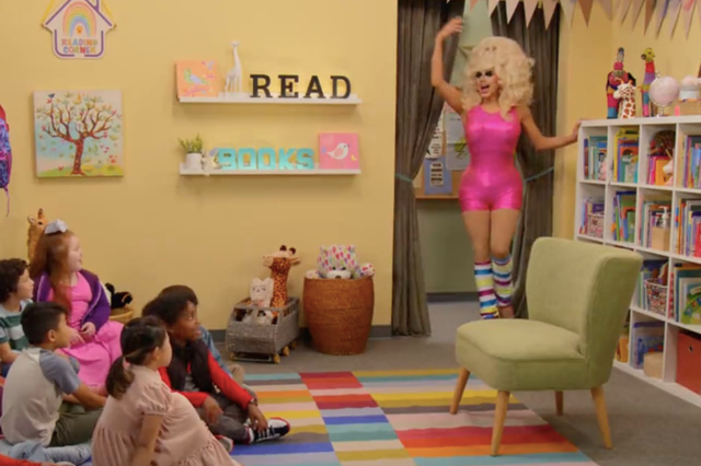 <p>Trixie Mattel held a ‘Drag Queen Storytime’ on the Jimmy Kimmel Show </p>