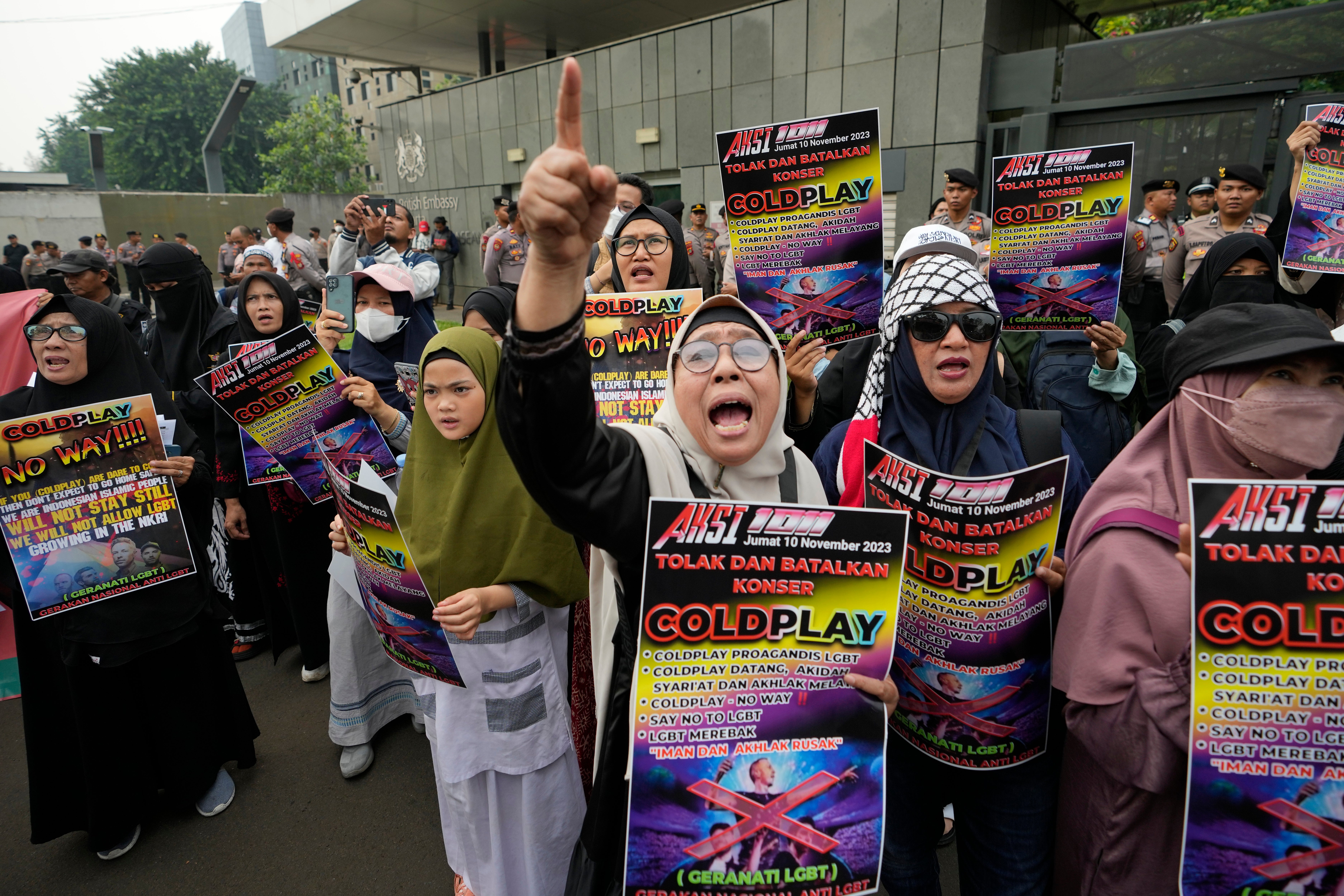 Indonesia Protest Coldplay Concert