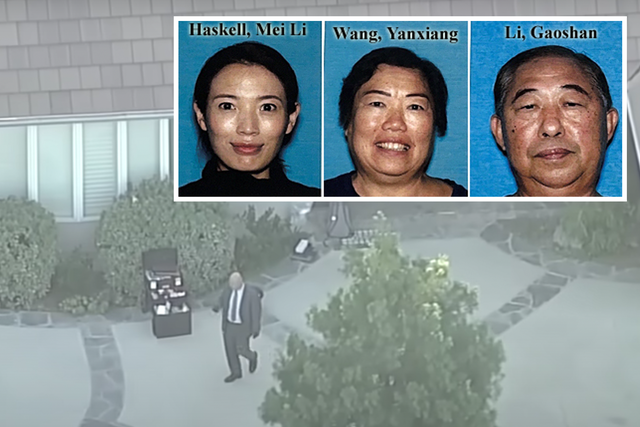 <p>Samuel Haskell arrest Missing people photo is from LAPD Home photo is a screengrab from an ABC7 video</p>