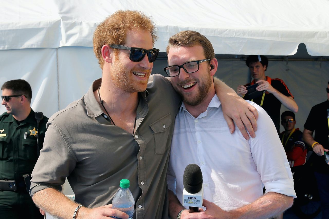 JJ Chalmers with Invictus organiser Prince Harry