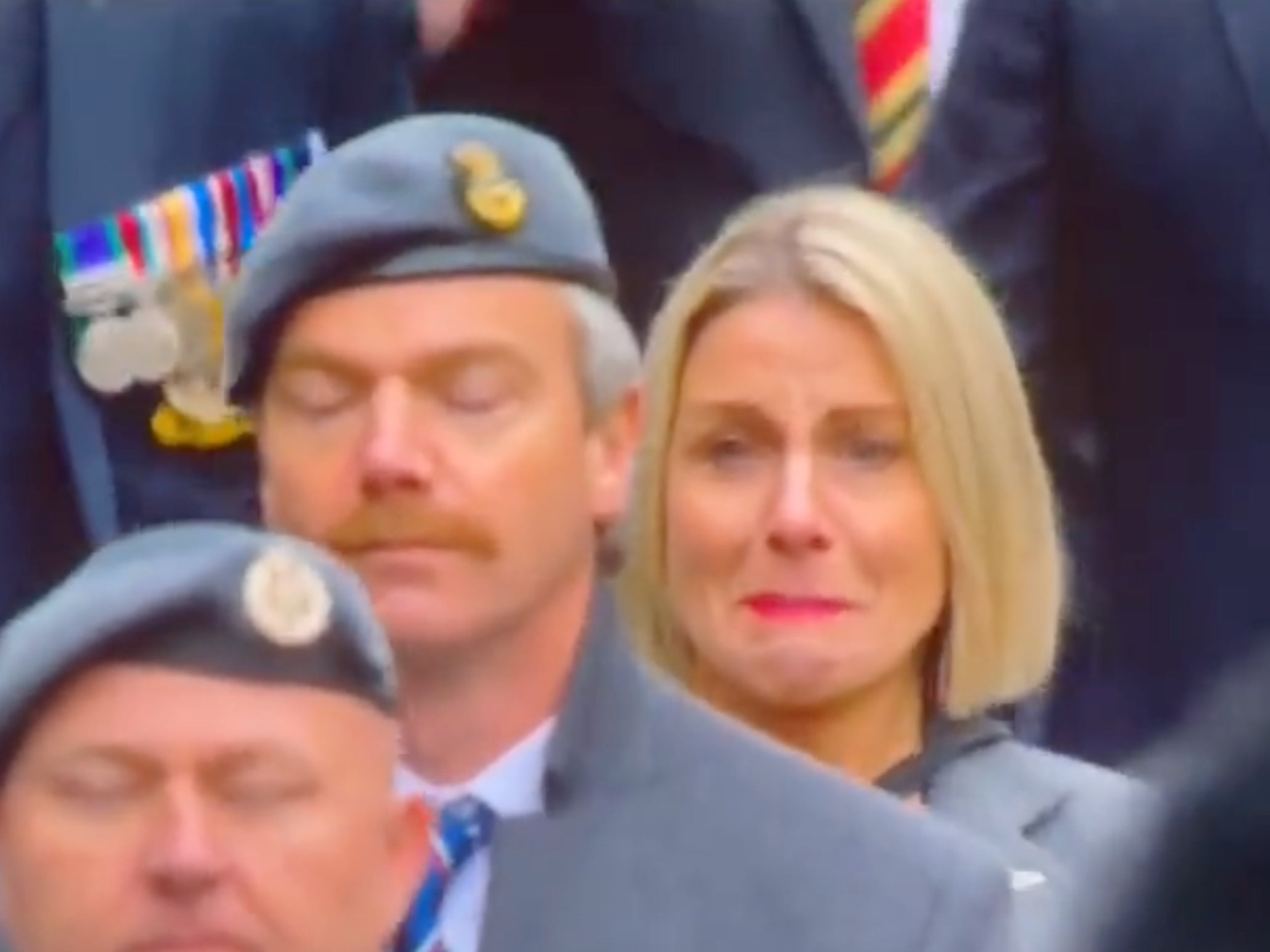 Liz McConaghy broke down in tears at last year’s service