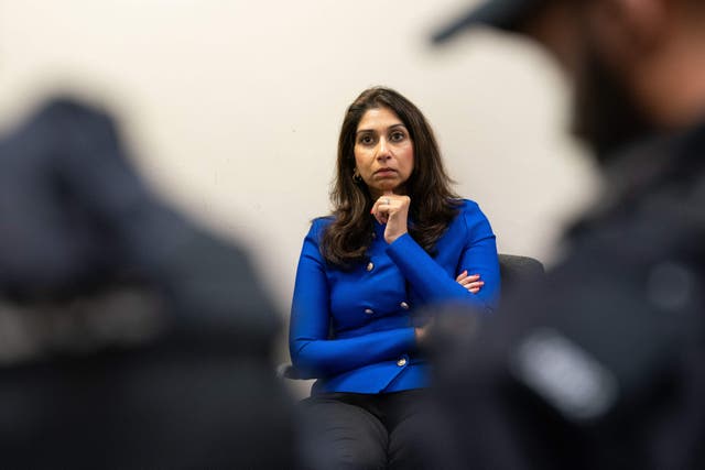 <p>Home Secretary Suella Braverman has expressed her support for police (Joe Giddens/PA)</p>