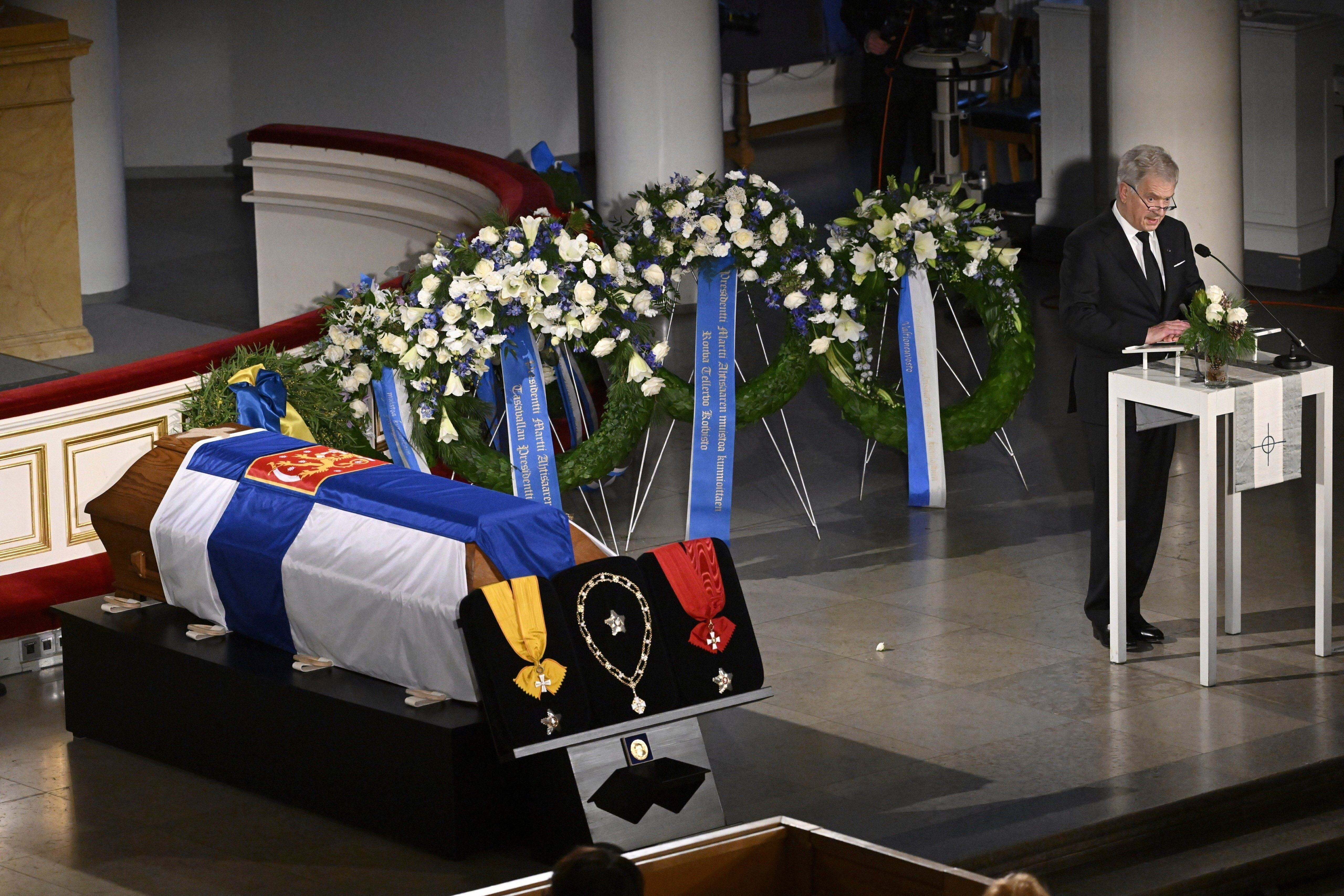 FINLANDIA-AHTISAARI-FUNERAL