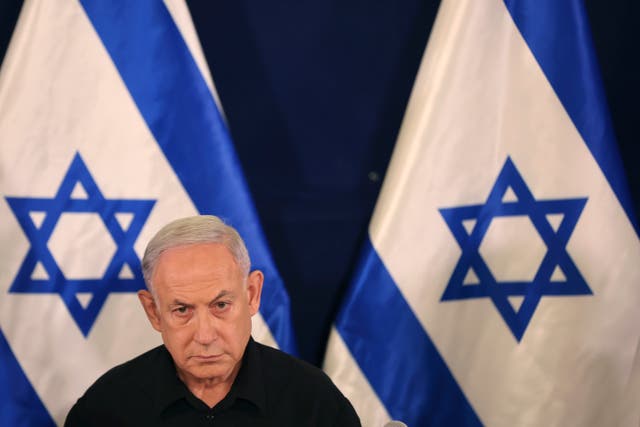 <p>Israeli Prime Minister Benjamin Netanyahu </p>