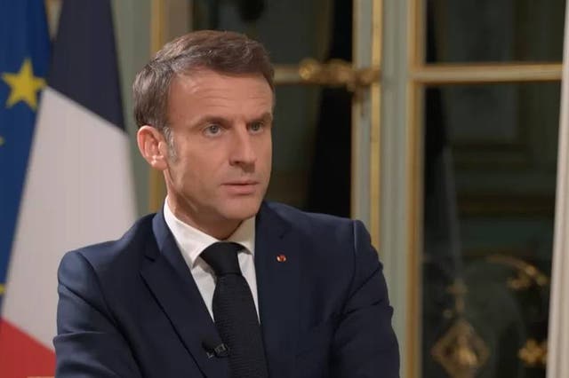 <p>Israel must stop bombing Gaza and killing women and babies, says French President Emmanuel Macron</p>