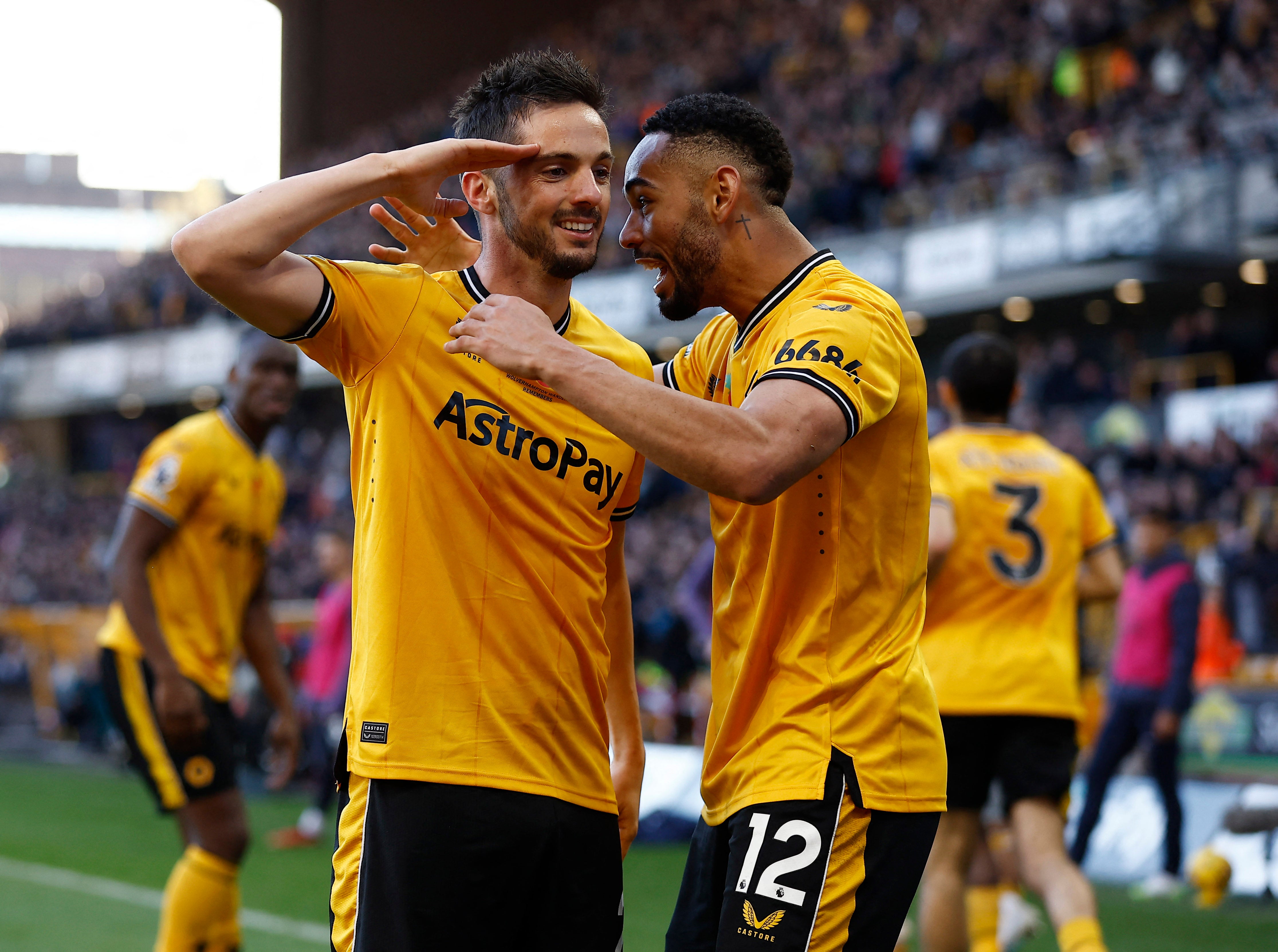 Pablo Sarabia scored a beautiful equaliser before Wolves’ late winner