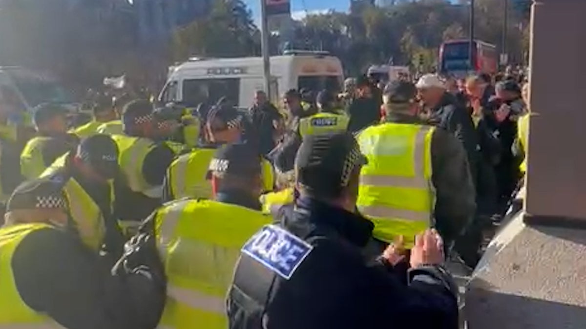 Far-right counter protesters arrested as biggest pro-Palestine demonstrations take place