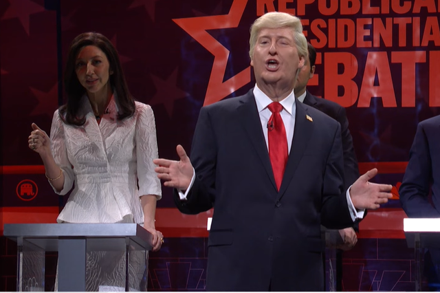 <p>SNL parodies Donald Trump critiquing Republican debate rivals in latest cold open</p>