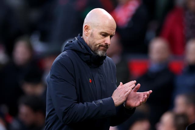 <p>Erik ten Hag will not be in the Manchester United dugout for their encounter with Everton </p>