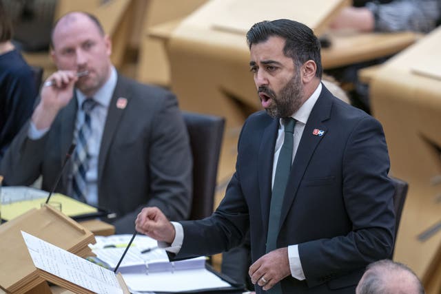 Humza Yousaf was among the first political leaders in the UK to back a ceasefire (Jane Barlow/PA)