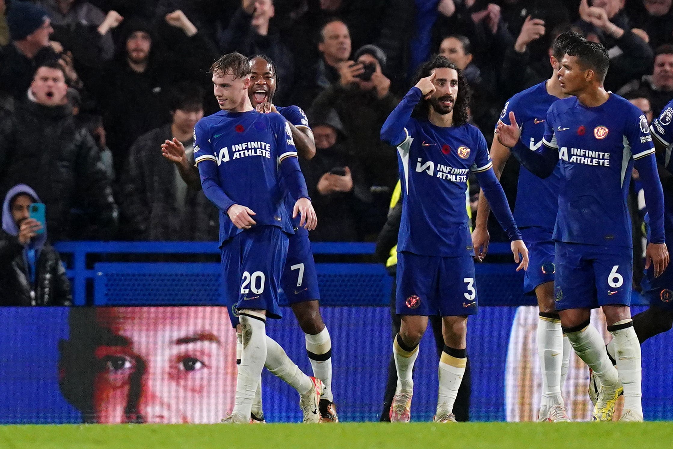 Cole Palmer scored in stoppage time to snatch a draw against his former club (John Walton/PA)