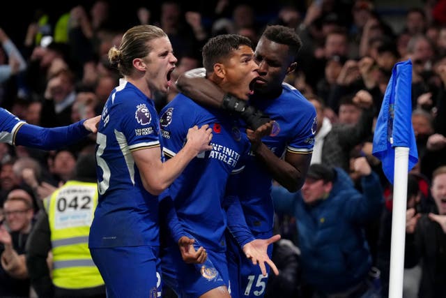 Chelsea shared a wild 4-4 draw with Manchester City at Stamford Bridge (John Walton/PA)