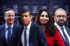 David Cameron in shock return as Sunak sacks Braverman in right-wing cull