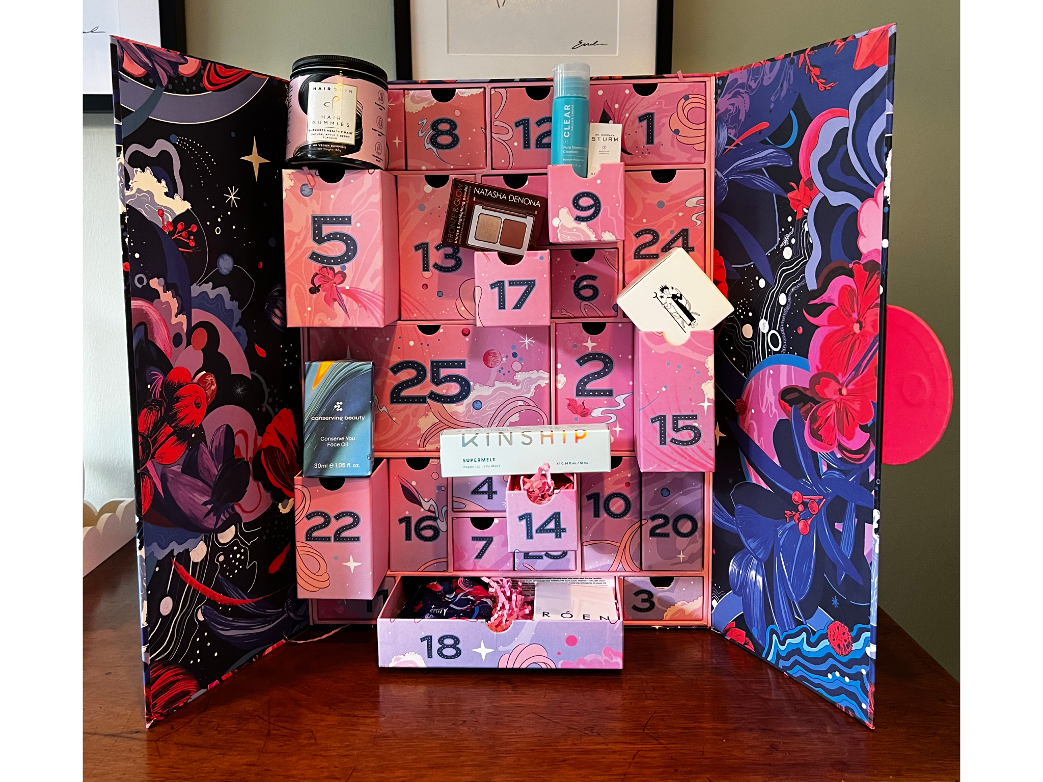 The Cult Beauty advent calendar in all its glory