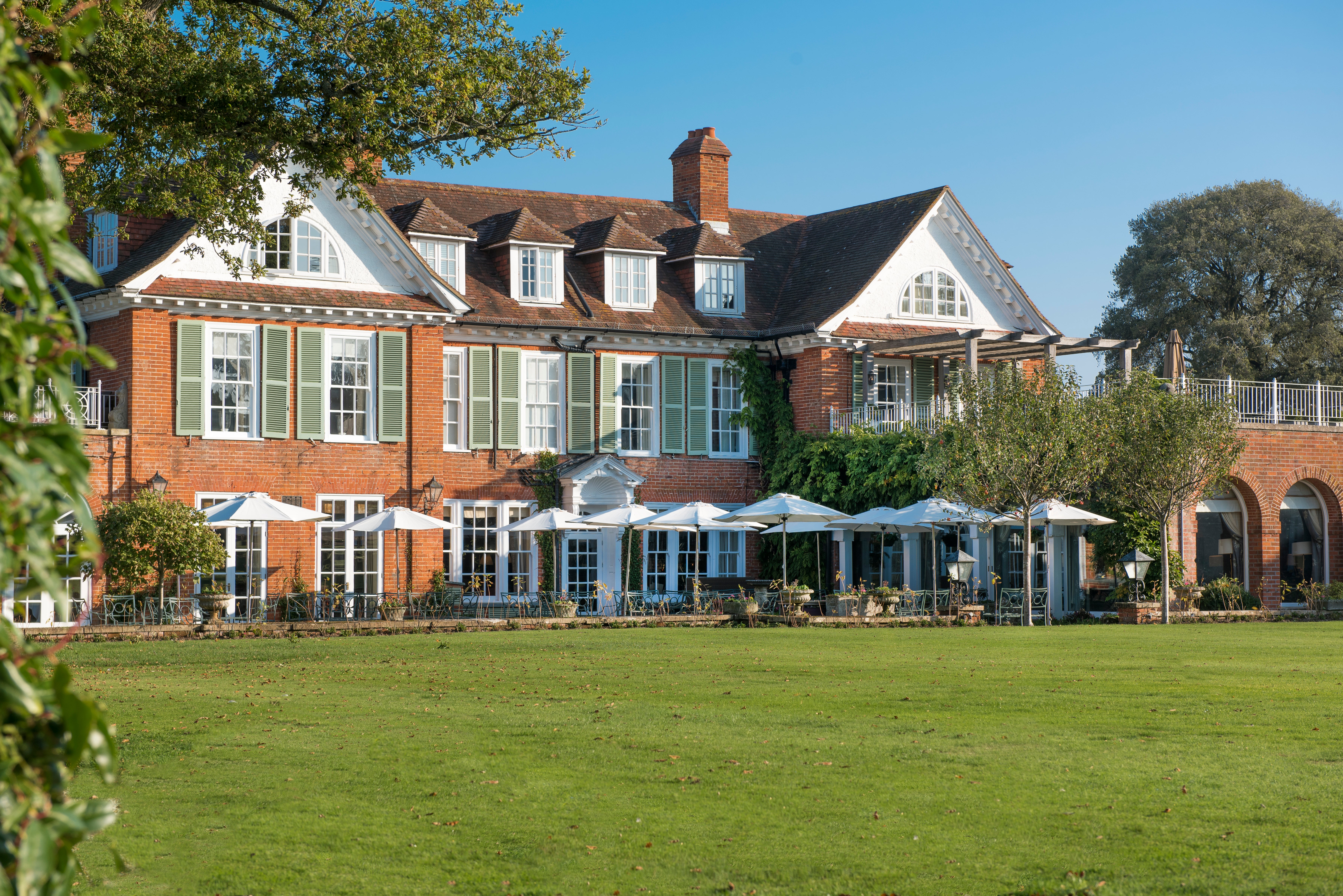 Chewton Glen croquet lawn