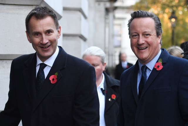 Jeremy Hunt and David Cameron hold two of the great offices of state (PA)