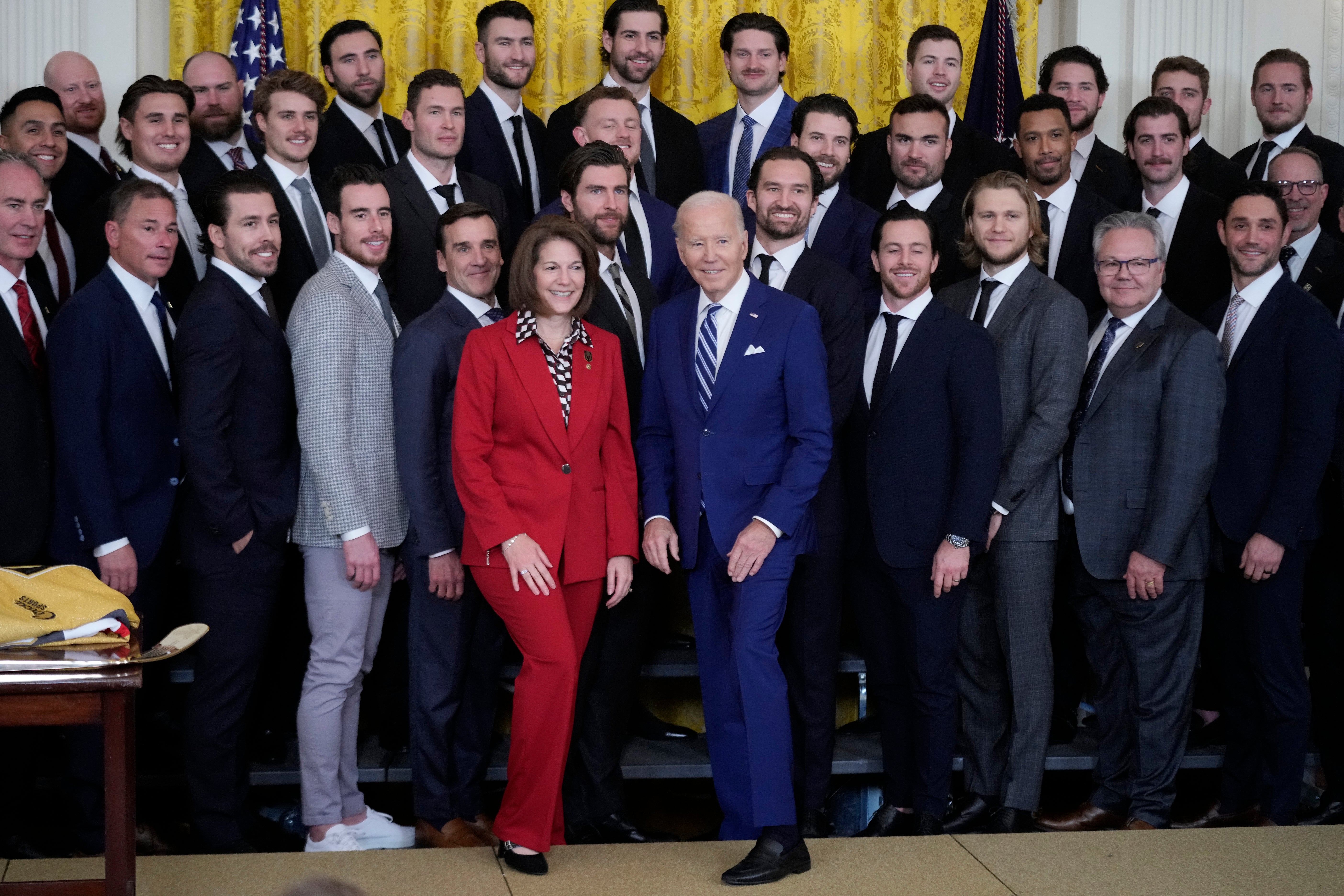 Biden Golden Knights Hockey