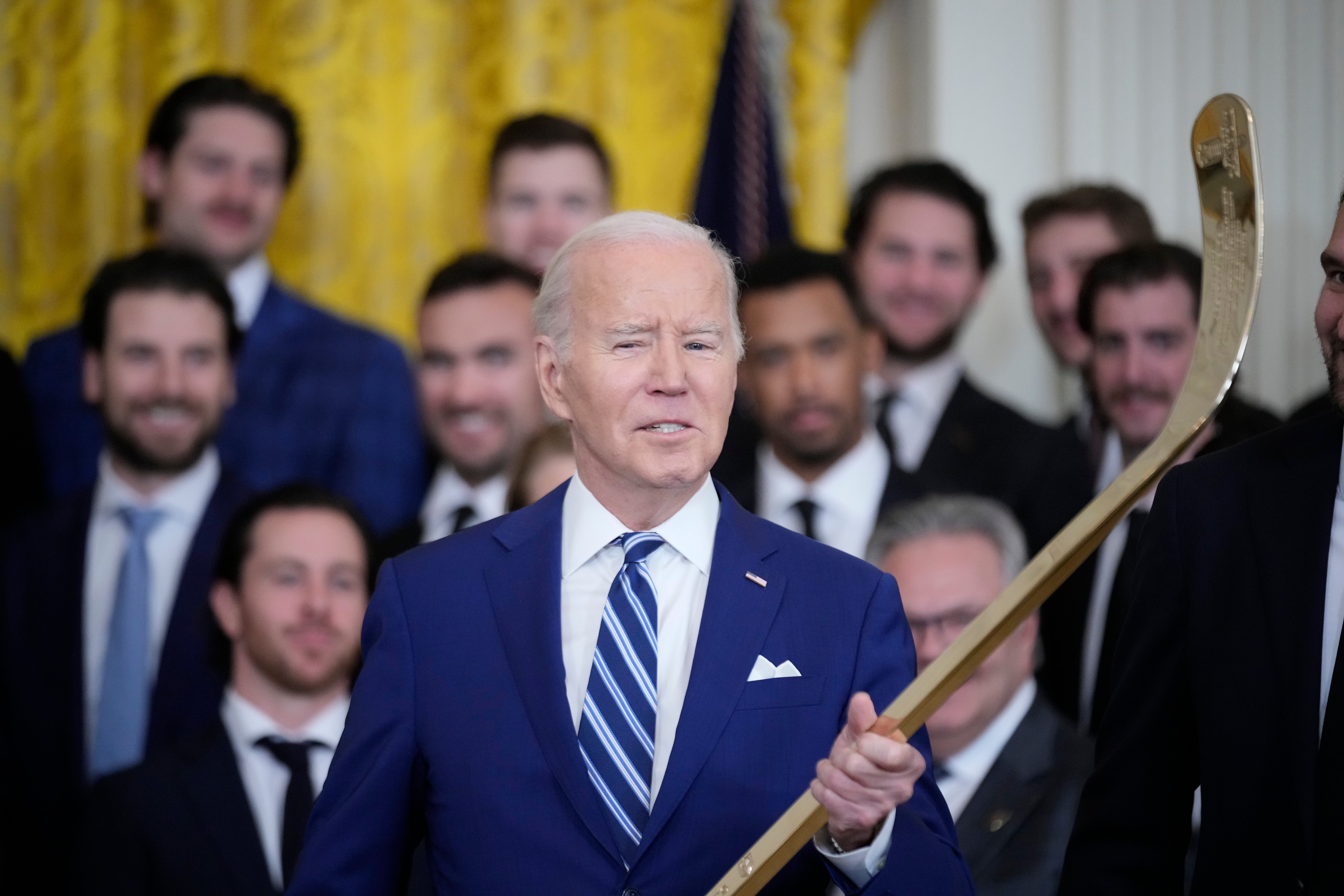 Biden Golden Knights Hockey