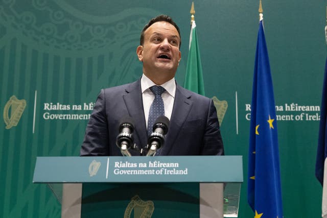 Taoiseach Leo Varadkar discussed international issues with French prime minister Elisabeth Borne (Norma Burke/PA)